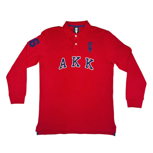 AKK Polo Long Sleeve - Slim Fit – Color: X - Small – Size: Red | Buy Now at Amakipkip Store